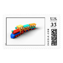 Toy Train postage by definenormal32 Toy Train postage