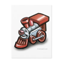 Toy Train postcards by FunGraphix Toy Train postcards