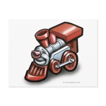 Toy Train postcards by FunGraphix Toy Train postcards