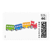 Toy Train Stamps