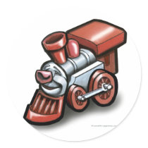 Toy Train stickers by FunGraphix Toy Train stickers