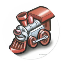 Toy Train stickers by FunGraphix Toy Train stickers