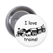 Toy Trains Pinback Buttons