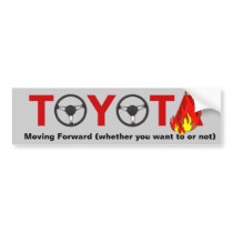 Toyota: Moving Forward bumper stickers