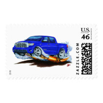 Toyota Tundra Crewmax Blue Truck Stamp