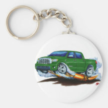 Toyota Tundra Crewmax Green Truck Keychains