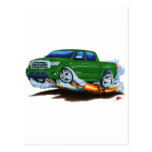Toyota Tundra Crewmax Green Truck Post Cards