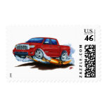 Toyota Tundra Crewmax Red Truck postage