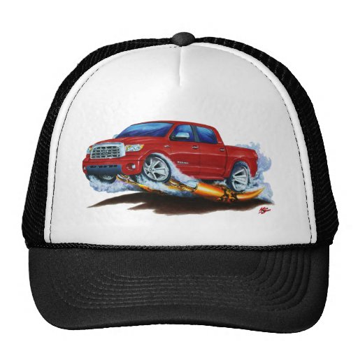 Toyota Tundra Crewmax Red Truck Trucker Hat Zazzle