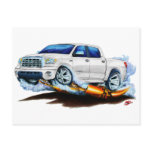 Toyota Tundra Crewmax White Truck Postcards