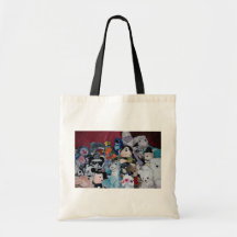 Toys collection of animal kingdom tote bag