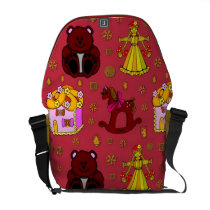 Toys – Golden Dolls & Chocolate Teddy Bears messenger bags
