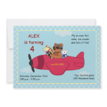 Toys in a Plane Birthday Invitation
