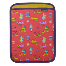 Toys – Purple Drums and Golden Horns Sleeve For iPads