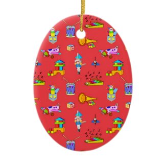 Toys – Purple Drums and Golden Horns ornament