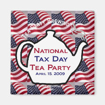 TP0100 National Tax Day Tea Party Magnet
