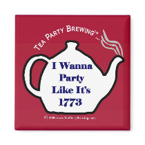 TP0102 I Wanna Party Like It's 1773 Red Magnet