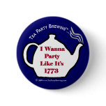 TP0102 Tea Party Party Like Its 1773 Button Blue