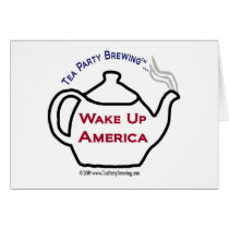 TP101 Wake Up America Note Card by TeaPartyBrewing TP101 Wake Up America Note Card