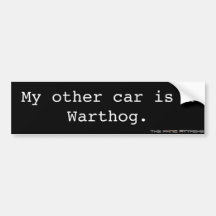 TPA Warthog Bumper Sticker