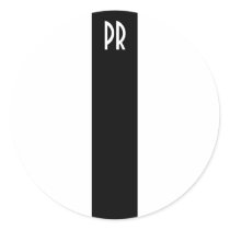 TPR pinstripe sticker (white)
