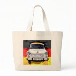 Trabant Car and German Flag, Berlin Wall Tote Bag