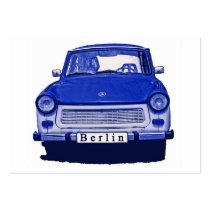 Trabant Car in Blue, Berlin Business Card