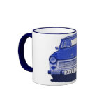 Trabant Car in Blue, Berlin Mugs