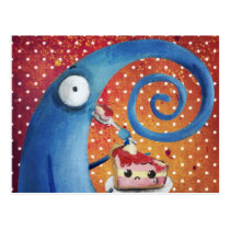 Trabik  - Strange Creature caught in the act postcards