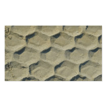 trace of tyre in the sand business card template