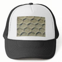 trace of tyre in the sand trucker hat