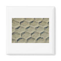 trace of tyre in the sand fridge magnets