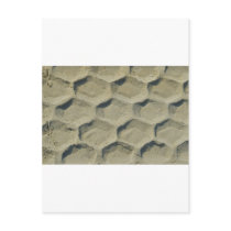 trace of tyre in the sand post cards