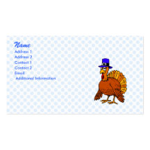 Trace Turkey Business Card Template