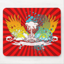 traced tree. serene - clean - green. - Customized mousepads