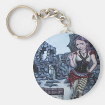 traces of my mistakes steampunk faery keychain