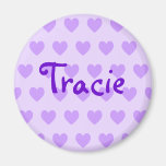 Tracie in Purple Refrigerator Magnet