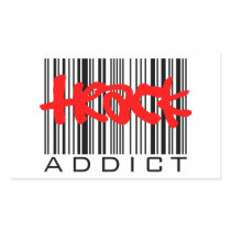 Track Addict Rectangular Stickers