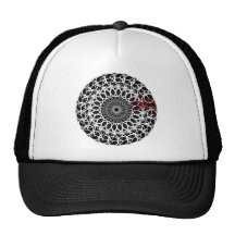 Track Bicycle Mandala Hat