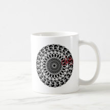Track Bicycle Mandala Mug