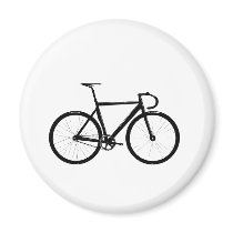 Track Bike Fridge Magnets