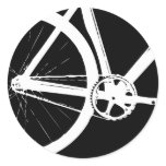 Track Bike white Stickers