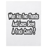 Track Coach Joke...Two Thumbs Flyer Design