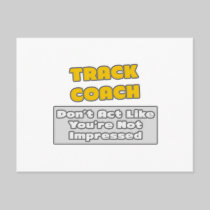 Track Coach .. You're Impressed Postcards