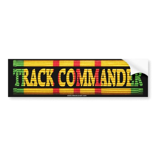 Track Commander Vietnam Service Ribbon Bumper Stic bumpersticker