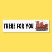 Track Fire Truck Bumper Sticker bumper stickers
