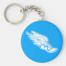 Track Logo Keychain Blue