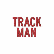 track man embroidered shirts