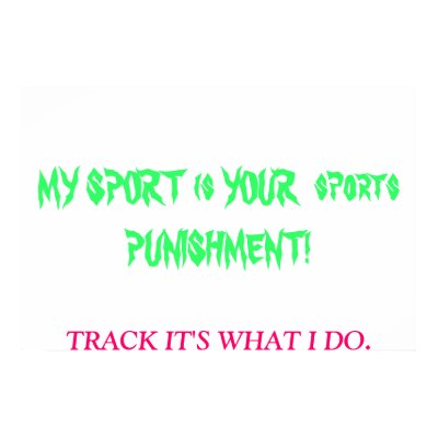 TRACK POSTER by softballluverldc