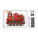 Track Rescue Fire Truck Stamps by art1st Track Rescue Fire Truck Stamps